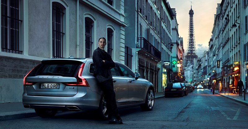 Volvo Cars’ new V90 campaign features footballing legend Zlatan Ibrahimović