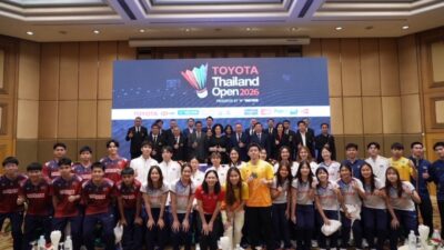 โตโยต้า ร่วมสร้างประวัติศาสตร์แบดมินตันระดับนานาชาติ“TOYOTA Thailand Open 2026”ชิงถ้วยพระราชทานพระบาทสมเด็จพระเจ้าอยู่หัวร่วมส่งกำลังใจเชียร์ทัพนักแบดมินตันไทยคว้าชัยโอลิมปิก  
