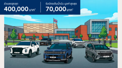 ปิดเทอมนี้คุ้ม x2! กับข้อเสนอ “Hyundai Back to School” ลดสูงสุด 400,000 บาท(1)