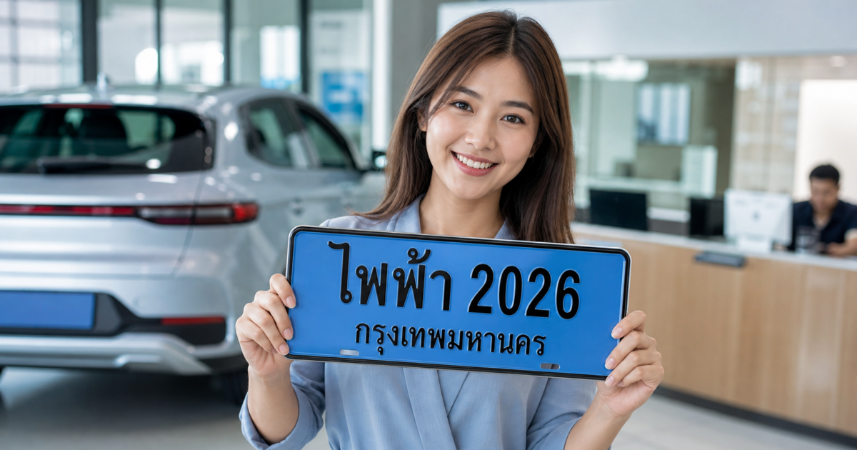 ป้ายทะเบียน EV สีฟ้า: ไม่ใช่แค่เปลี่ยนสีป้าย แต่คือระบบแยกรถไฟฟ้าบนถนนไทย
