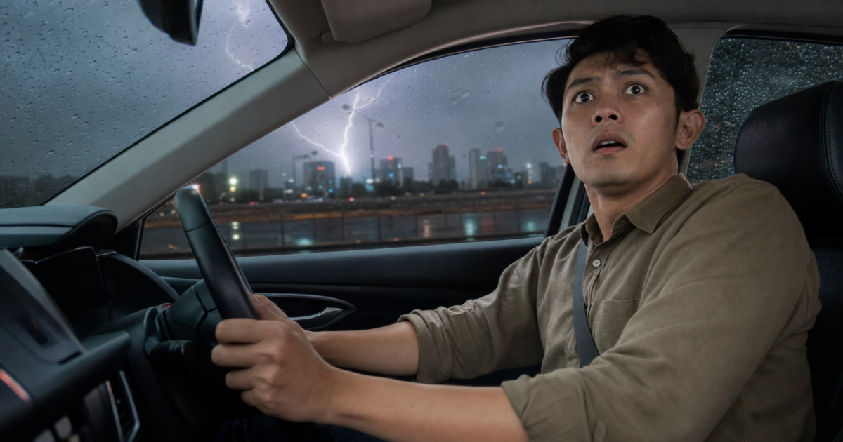 รถยนต์โดนฟ้าผ่าได้ไหม? บทเรียนจากข่าวมอเตอร์ไซค์บนทางด่วนกรุงเทพ